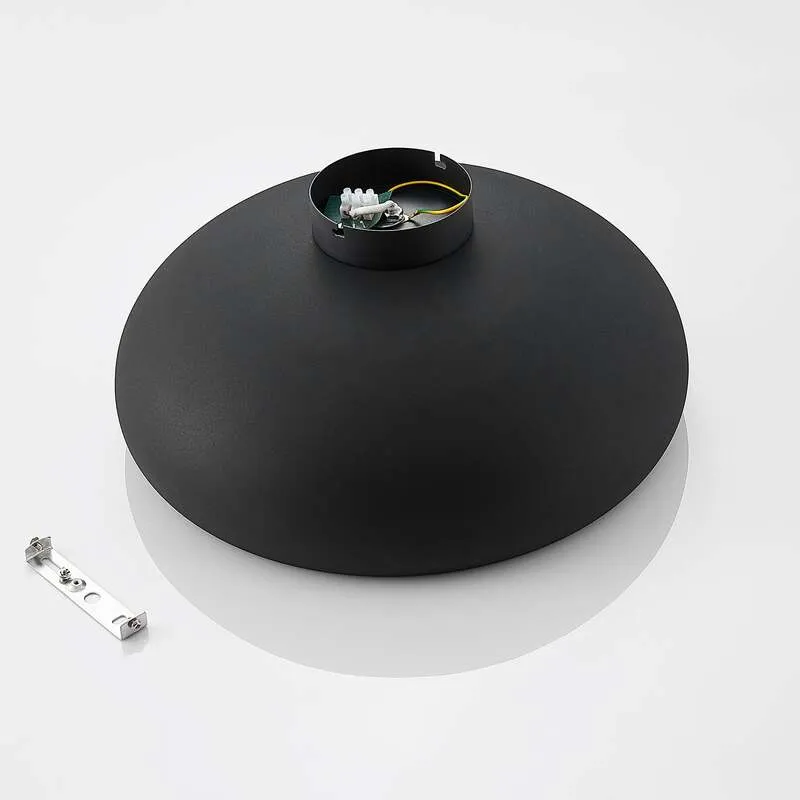 B-Ware Lindby Deckenlampe Gerwina LED Lampe Leuchte dimmbar schwarz gold Ø40cm 1x60W