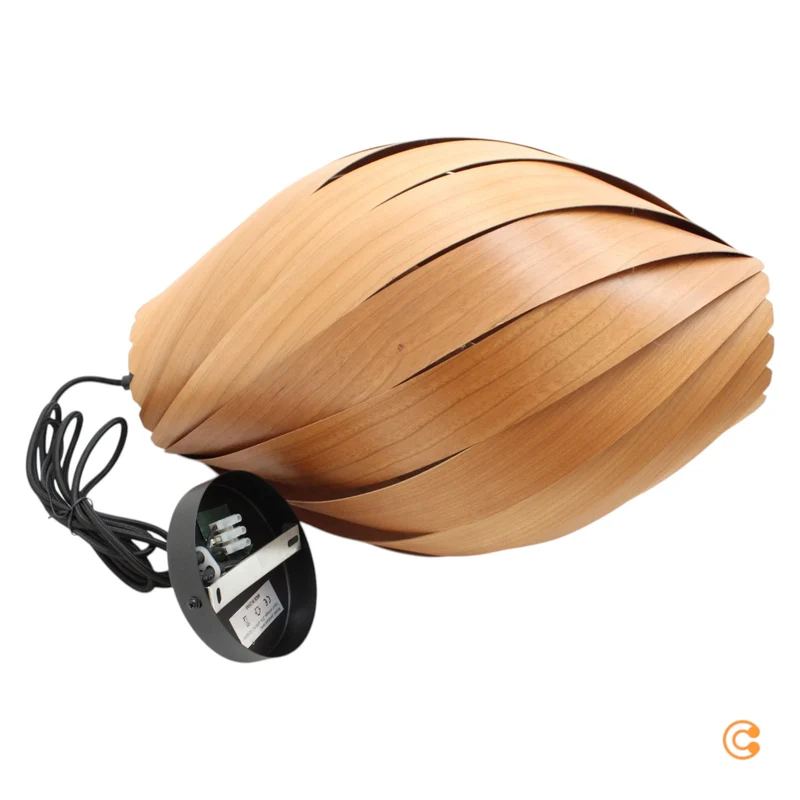 B-Ware Gofurnit Pendellampe Hängeleuchte Ardere Kirschbaum Leuchte Höhe 40 cm E27 LED
