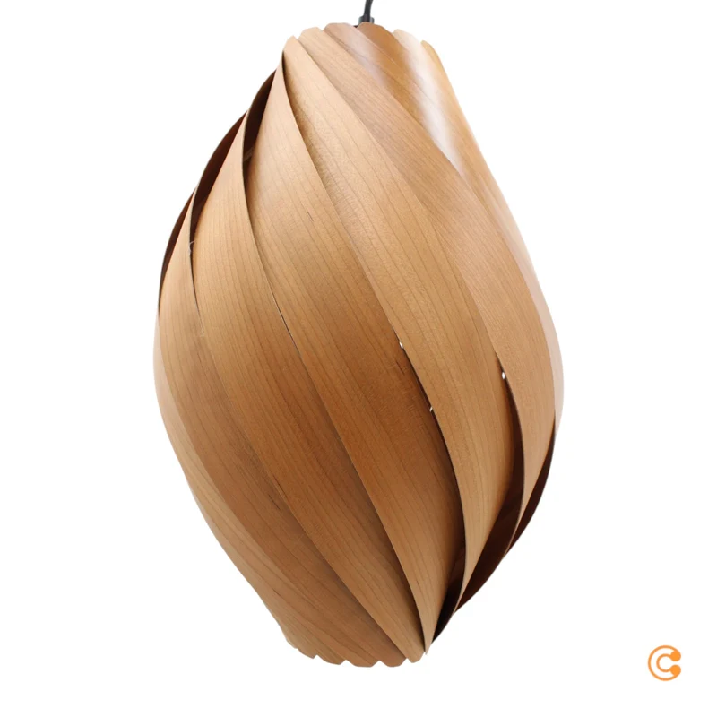 B-Ware Gofurnit Pendellampe Hängeleuchte Ardere Kirschbaum Leuchte Höhe 40 cm E27 LED