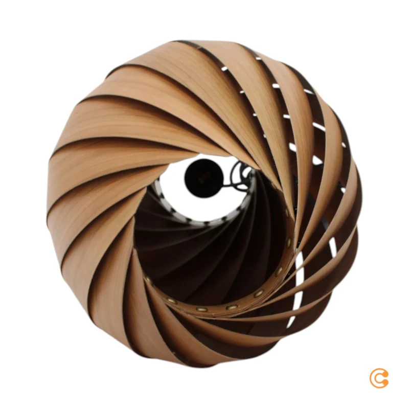 B-Ware Gofurnit Pendellampe Hängeleuchte Ardere Kirschbaum Leuchte Höhe 40 cm E27 LED