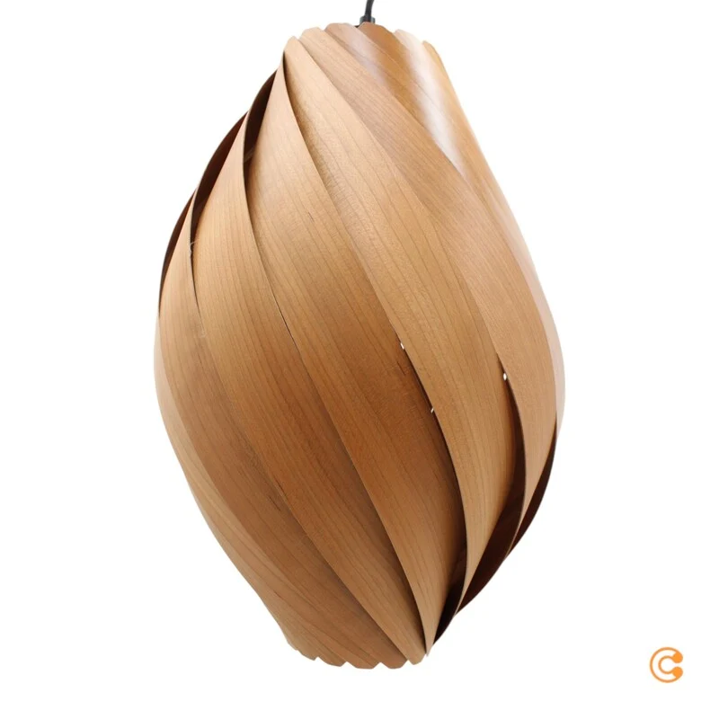 B-Ware Gofurnit Pendellampe Hängeleuchte Ardere Kirschbaum Leuchte Höhe 40 cm E27 LED