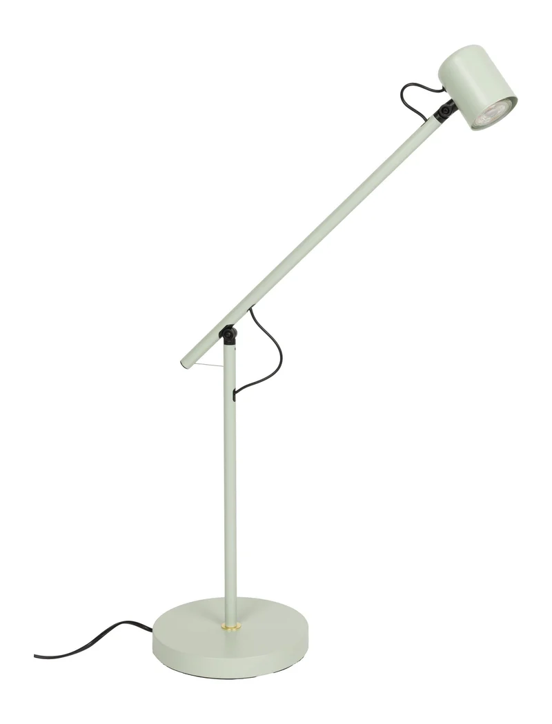 Tischlampe Aero, verstellbar aus Metall in Grün mit GU10-Fassung