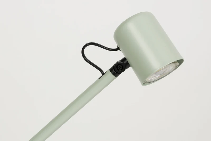 Tischlampe Aero, verstellbar aus Metall in Grün mit GU10-Fassung