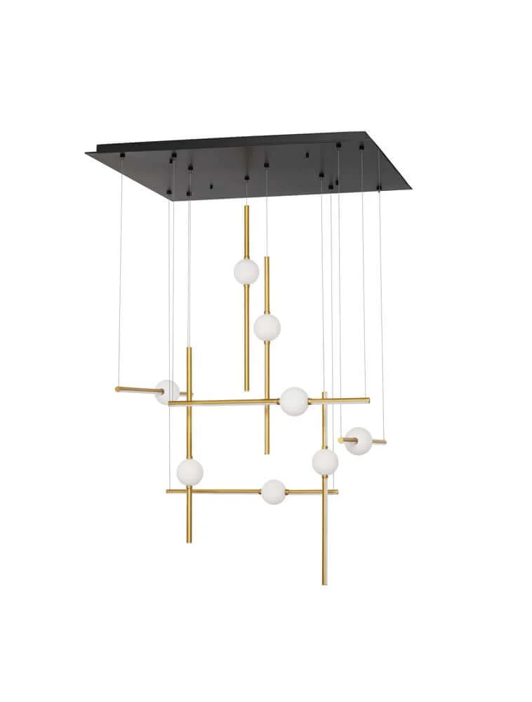 Acrobat LED Pendelleuchte 16-flammig 3000K Schwarz