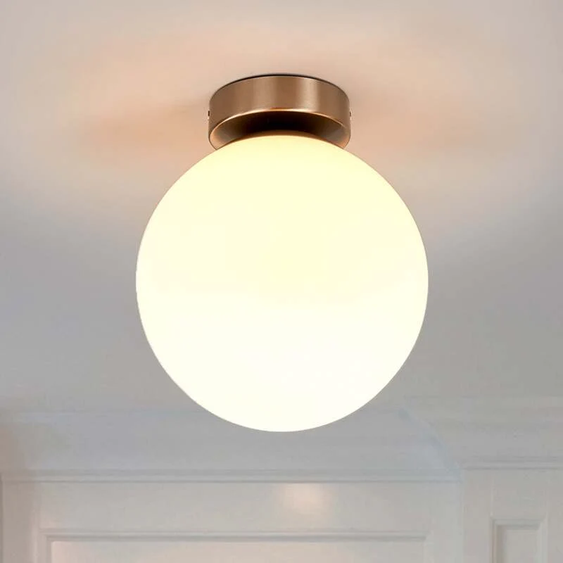 B-Ware Lindby Deckenleuchte Lennie LED Lampe dimmbar IP44 Ø20cm weiß nickel matt 22,5cm
