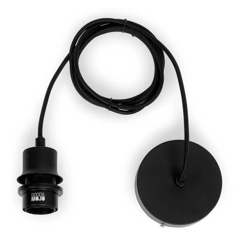 B-Ware Good&Mojo Hängeleuchte Pendelleuchte Bhutan LED Lampe dimmbar creme schwarz