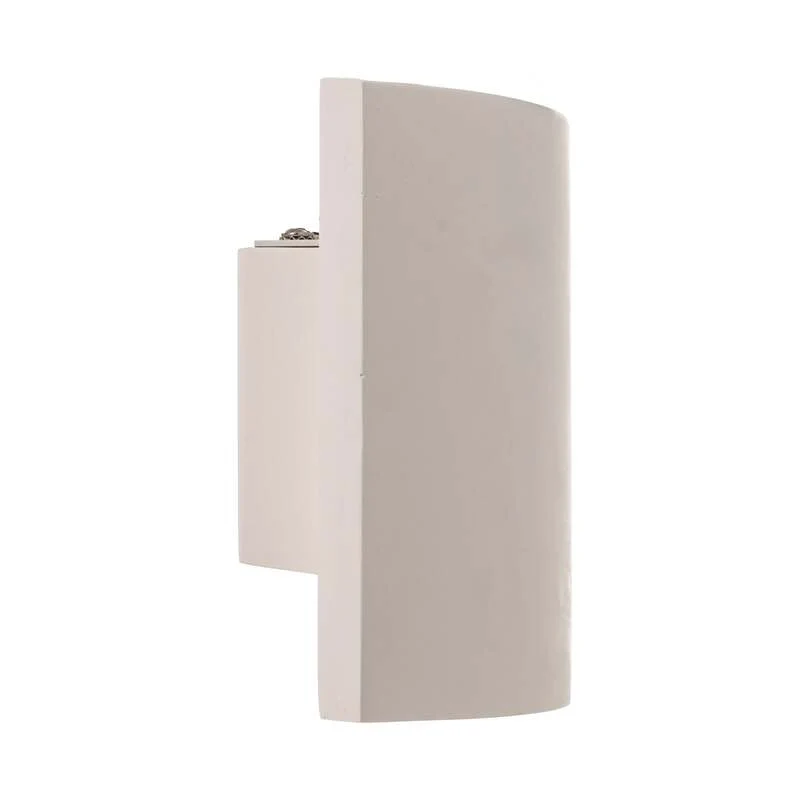 B-Ware Lindby Wandleuchte Naike LED Wandlampe Gips dimmbar weiß 35x15cm IP20 2-flammig