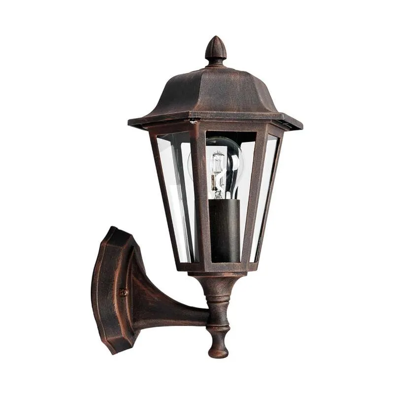 B-Ware Lindby Außenwandleuchte Lamina LED Gartenlampe Wandleuchte dimmbar rost 31,3cm
