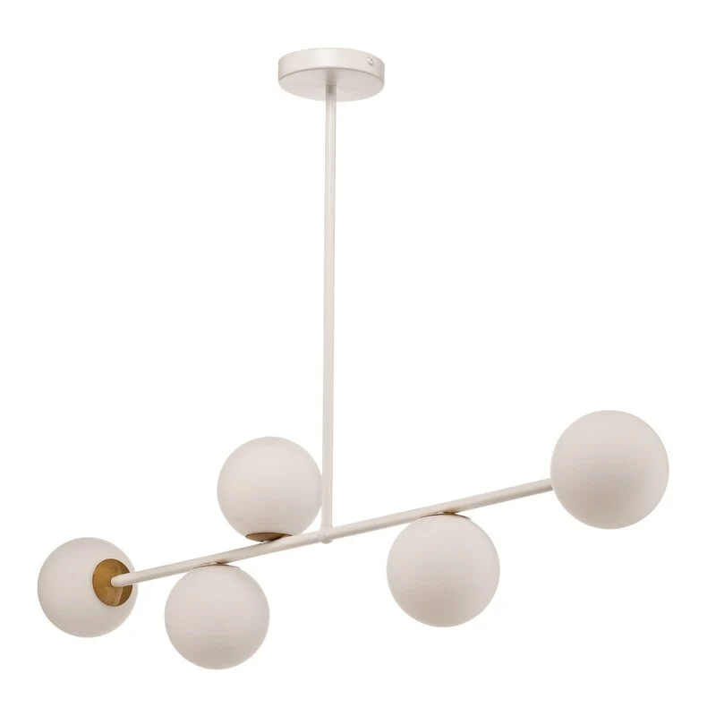 B-Ware Gama Hängeleuchte Pendelleuchte Lampe LED weiß gold Stahl Glas SIEHE TEXT/F85