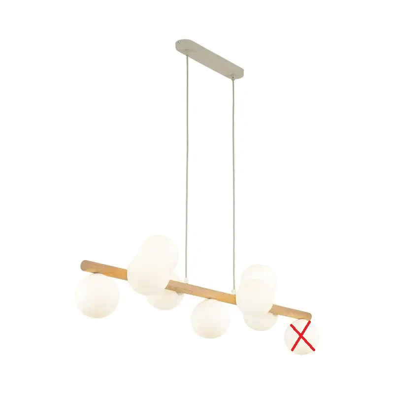 B-Ware TK Lighting Hängeleuchte Estera Opalglas neunflammig Leuchte SIEHE TEXT/FOTO852