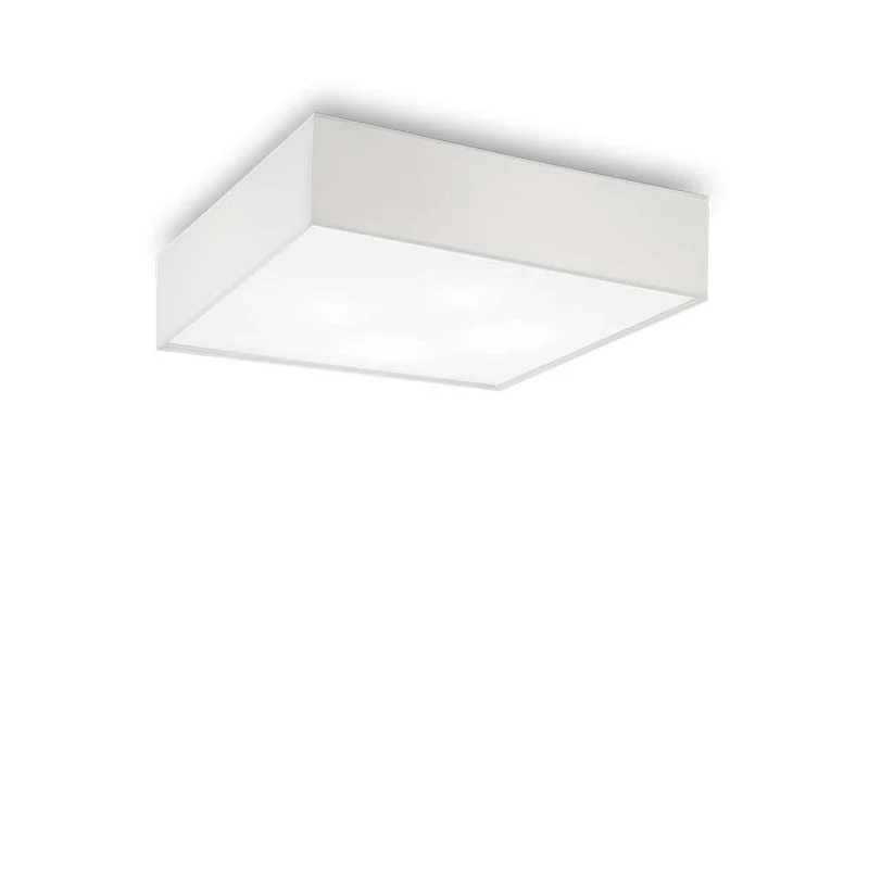 Deckenleuchte Ritz 4-flammig 60 x 60cm Weiß, Chrom
