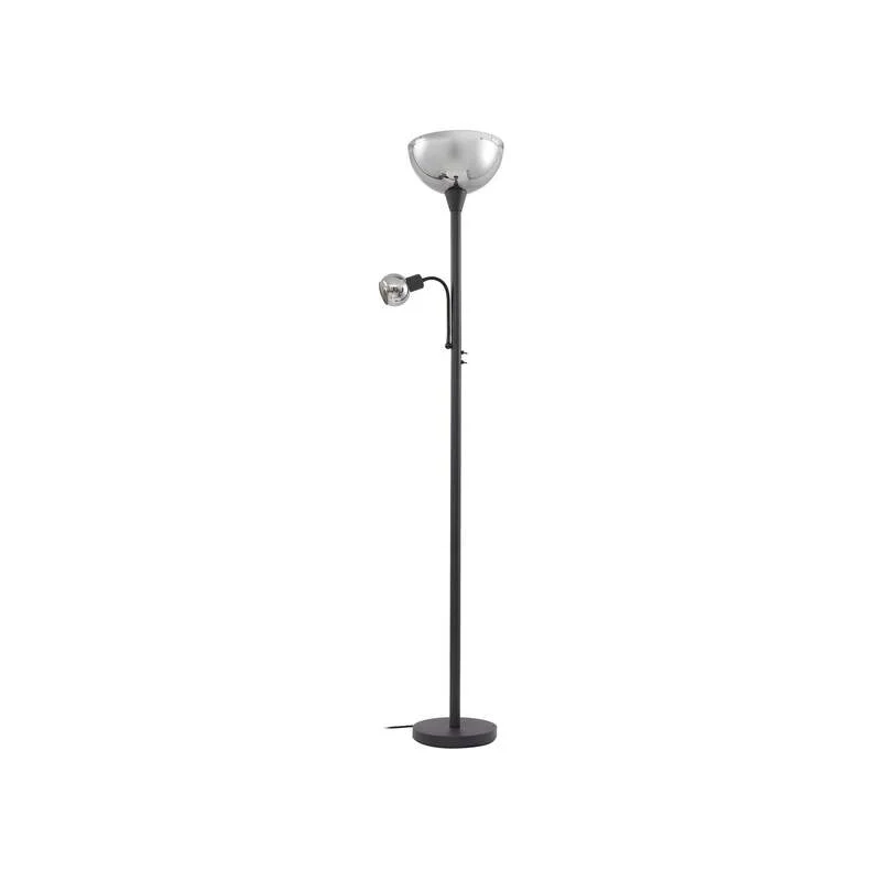 B-Ware Lindby Stehleuchte Nehemia Lampe Leselampe Designer Leuchte schwarz 185cm