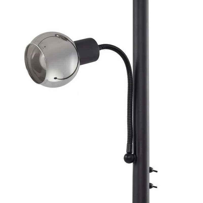 B-Ware Lindby Stehleuchte Nehemia Lampe Leselampe Designer Leuchte schwarz 185cm