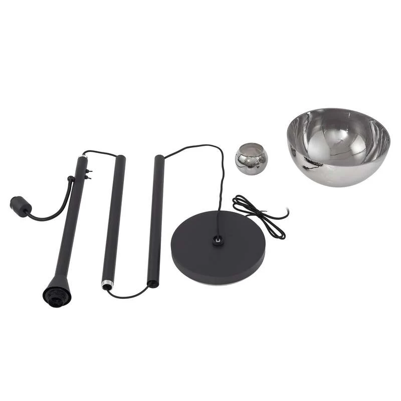 B-Ware Lindby Stehleuchte Nehemia Lampe Leselampe Designer Leuchte schwarz 185cm