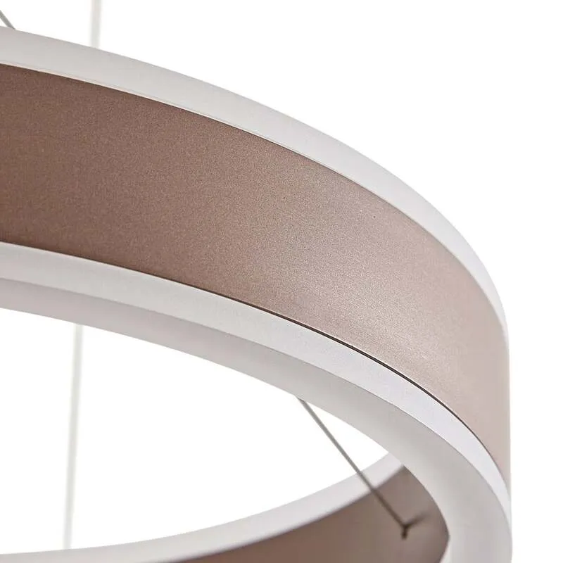 B-Ware Lucande Hängeleuchte Kolo LED Pendelleuchte dimmbar braun 3-flg 1640 Lumen