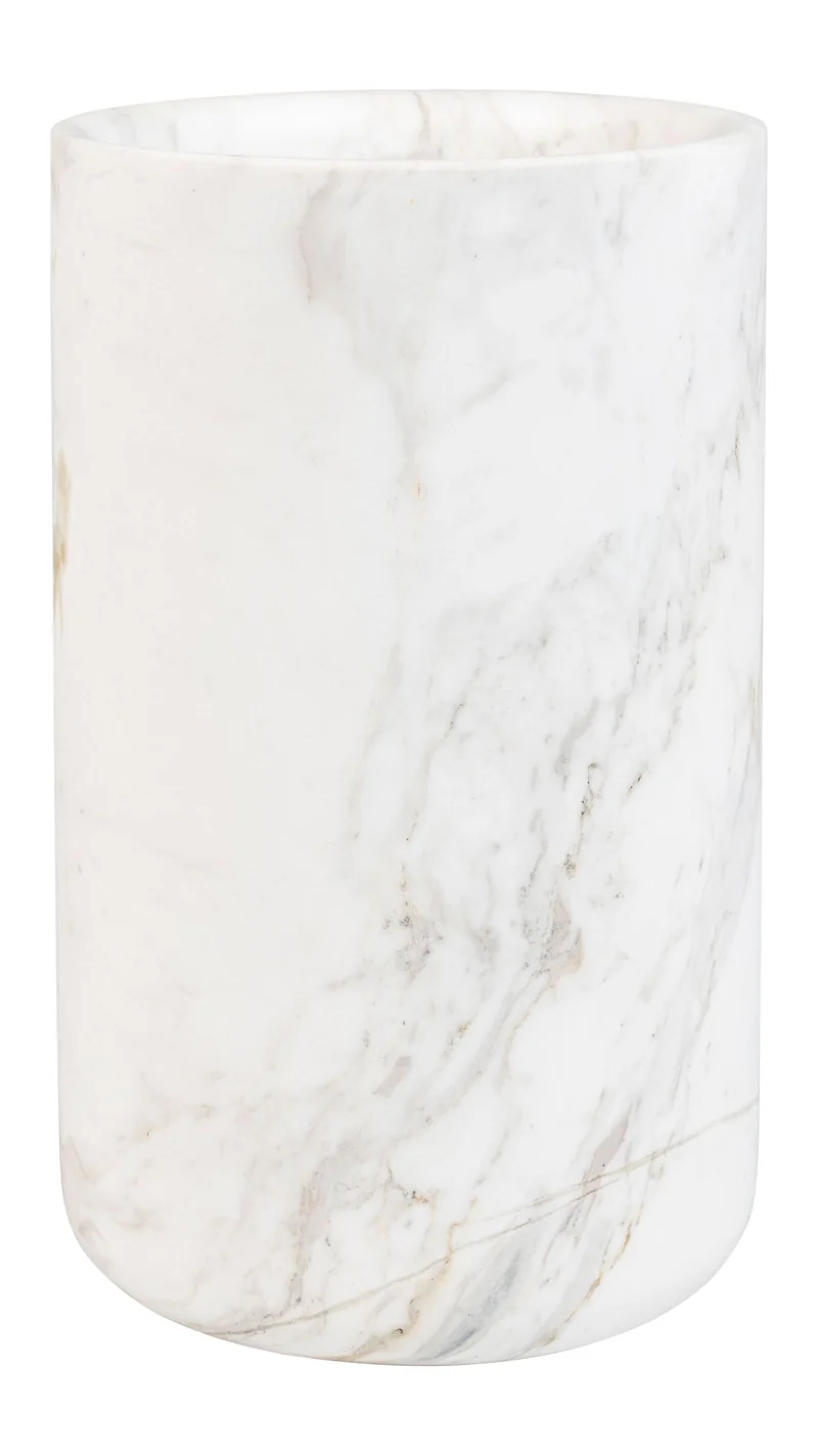 Marmorvase Fajen Marble White von Zuiver für Wohnzimmer