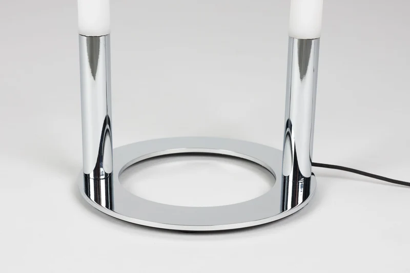 Tischlampe Arch Chrome von Zuiver mit Touch-Dimmer, 3 Stufen