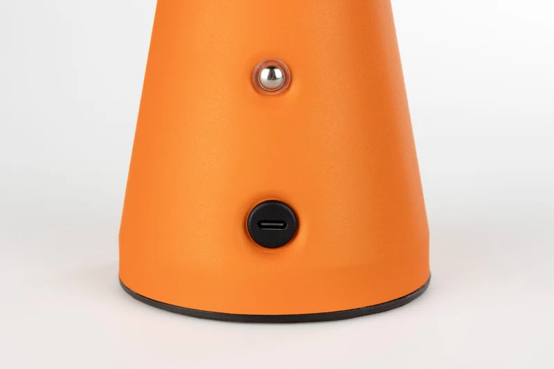 Tischlampe Bello Orange von Zuiver, kabellos & dimmbar für Balkon