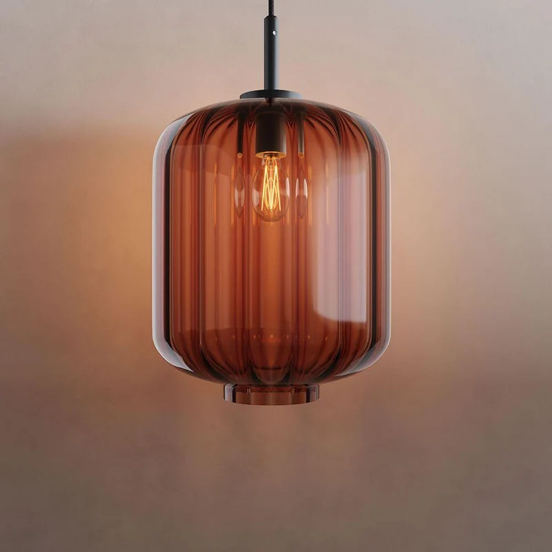 s.luce Velo Galerie Glas-Pendelleuchte Aufhängung 500cm Schwarz