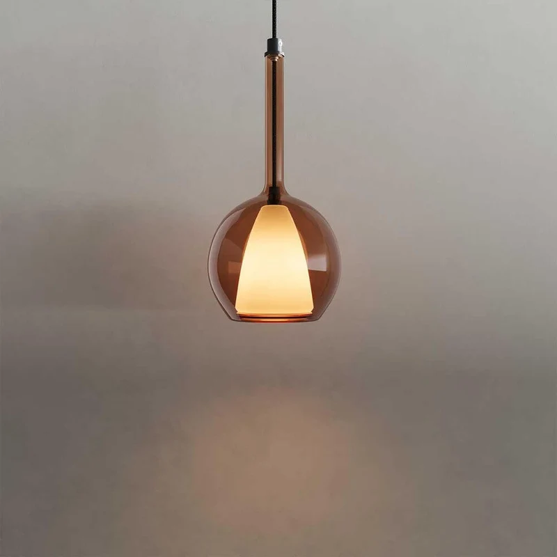 s.luce Belluna Glas Galerie-Pendelleuchte 500cm Textilkabel