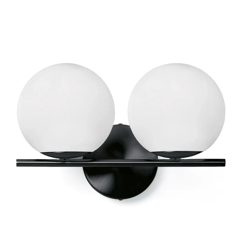 B-Ware Sforzin Wandleuchte Jugen schwarz zweiflammig Wandlampe Lampe Leuchte Spot Licht