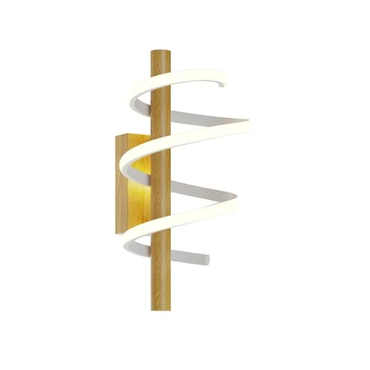 B-Ware Lucande Milora LED-Wandleuchte Wandleuchte Designerleuchte Lampe Wand Eiche weiß
