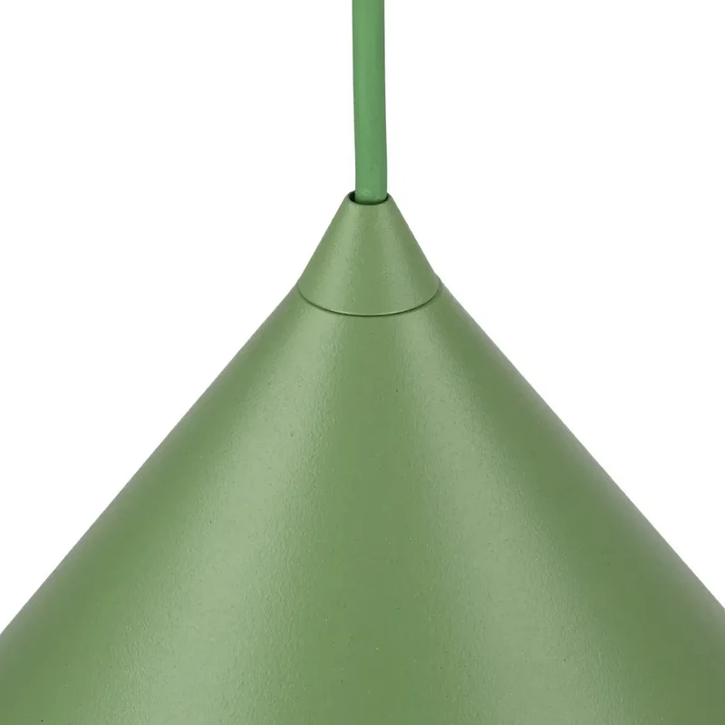 B-Ware TK Lighting Pendelleuchte Hängelampe Metall grün CONO Lampe Wohnzimmer E27 LED