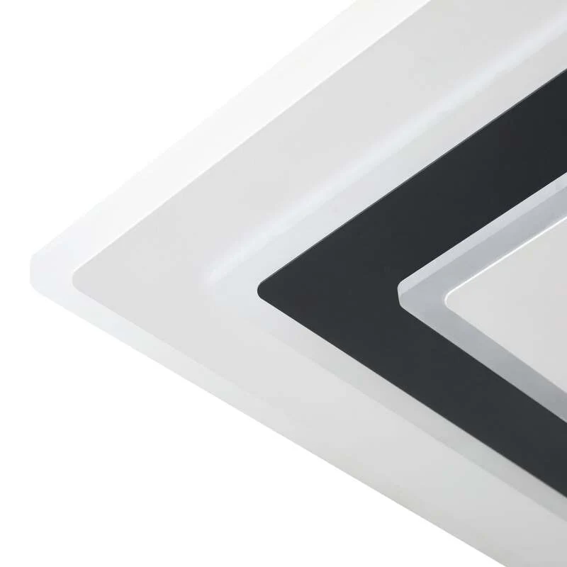 B-Ware Lindby Deckenleuchte Rebeka LED Lampe dimmbar CCT 50x50cm schwarz weiß 2400Lumen