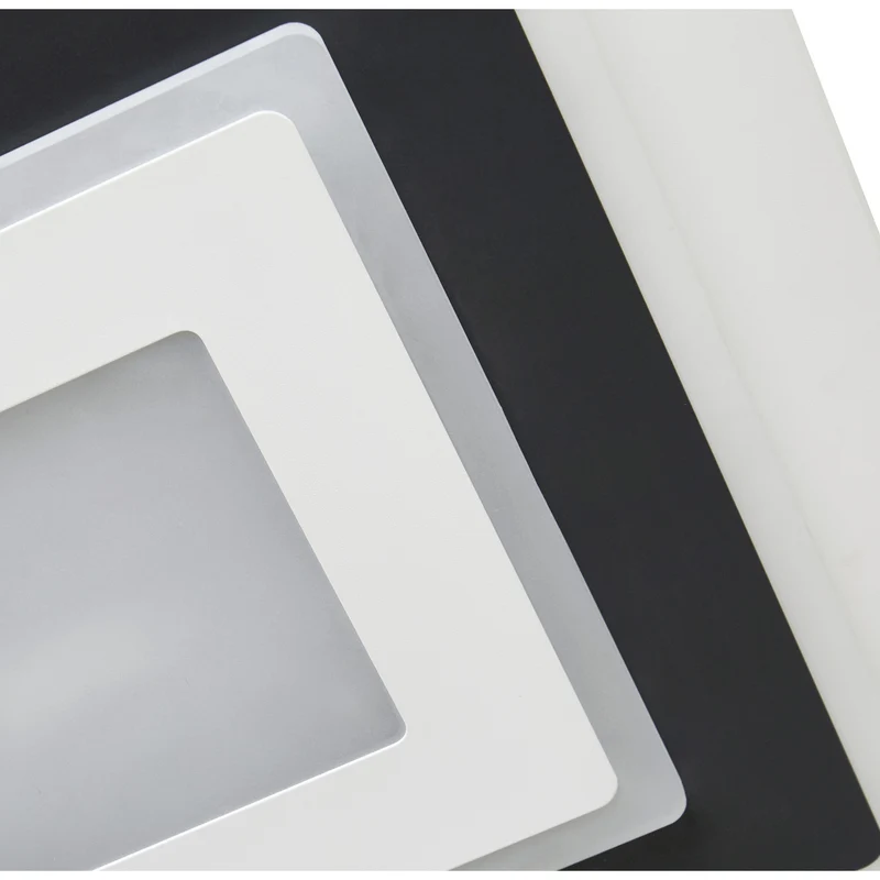 B-Ware Lindby Deckenleuchte Rebeka LED Lampe dimmbar CCT 50x50cm schwarz weiß 2400Lumen