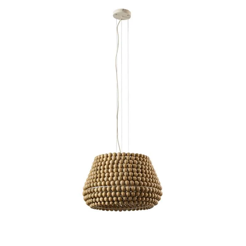 B-Ware Lucande Hängeleuchte Melori LED Pendelleuchte Lampe dimmbar Holz schwarz Ø51cm