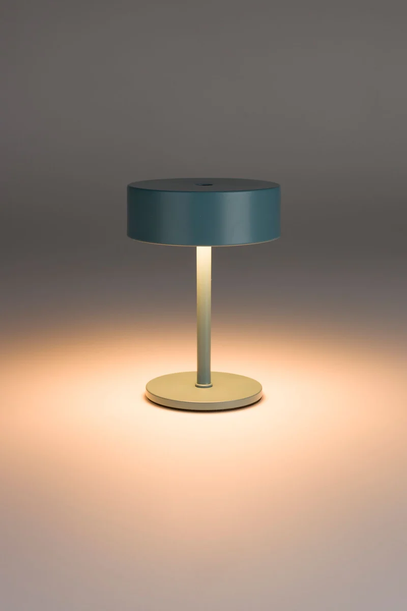 Tischlampe Mini Vintage Indigo kabellos mit Touch-Dimmer von Zuiver
