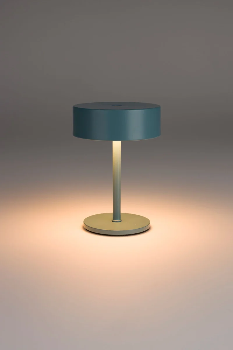 Tischlampe Mini Vintage Indigo kabellos mit Touch-Dimmer von Zuiver
