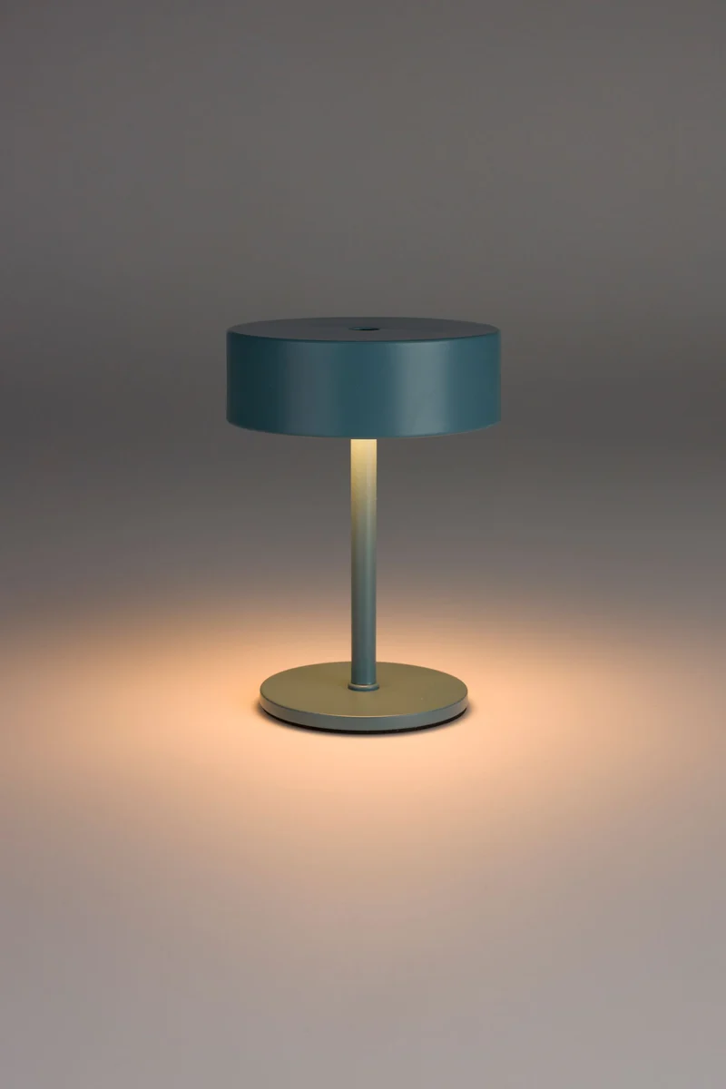 Tischlampe Mini Vintage Indigo kabellos mit Touch-Dimmer von Zuiver