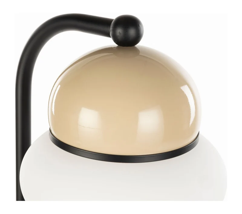 Stehlampe Bumble Beige von Zuiver mit Milchglasschirm aus Eisen