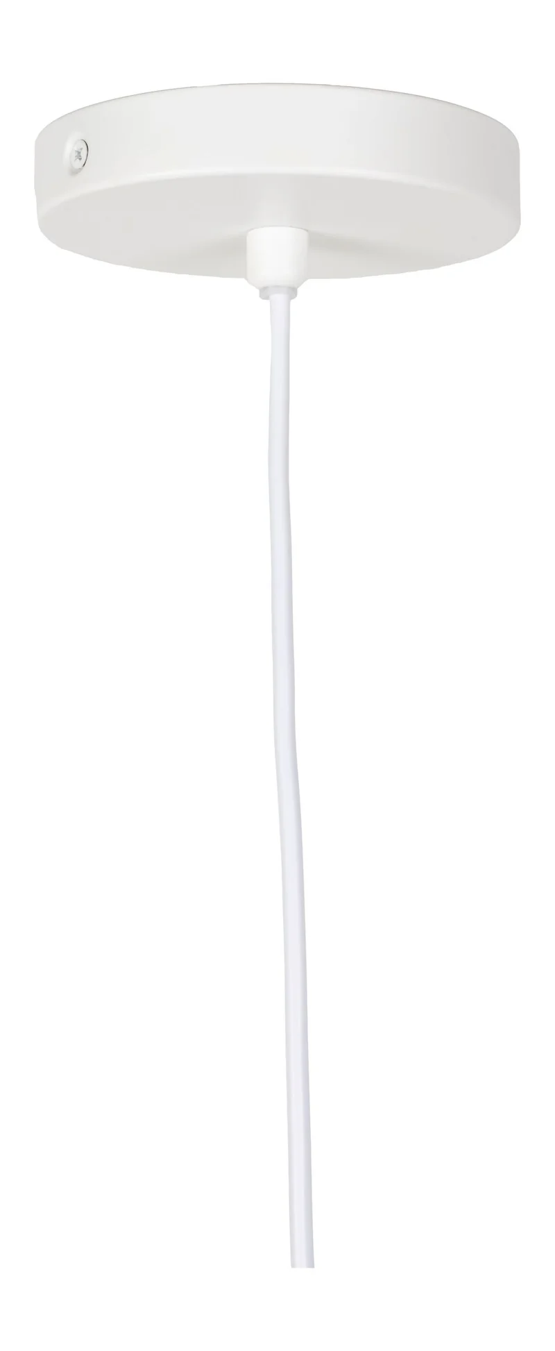 Pendelleuchte Cocoon L in Creme mit Bouclé-Schirm von Zuiver