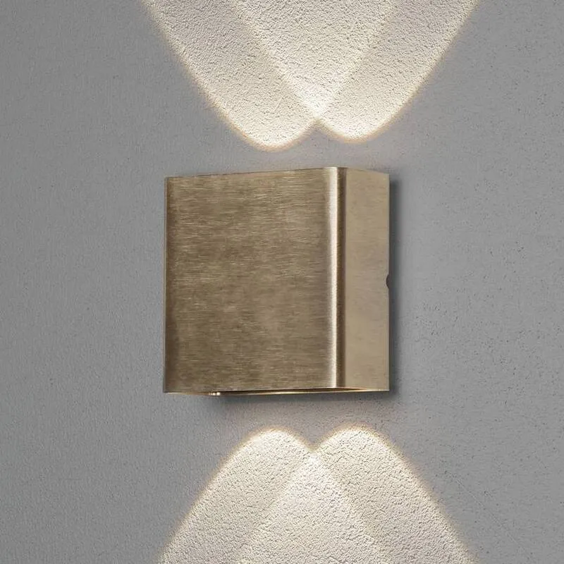B-Ware Konstsmide LED-Außenwandleuchte Chieri Wandleuchte Leuchte 4-flammig aus Messing