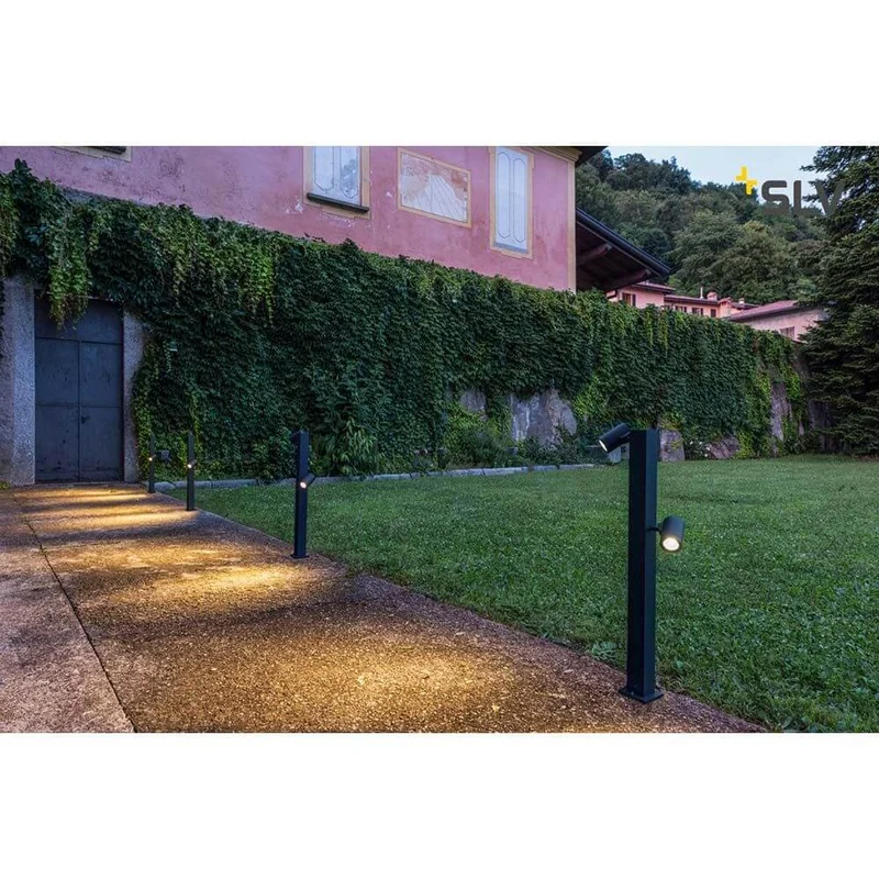 Helia Double Pole LED Außen-Stehleuchte Anthrazit IP55