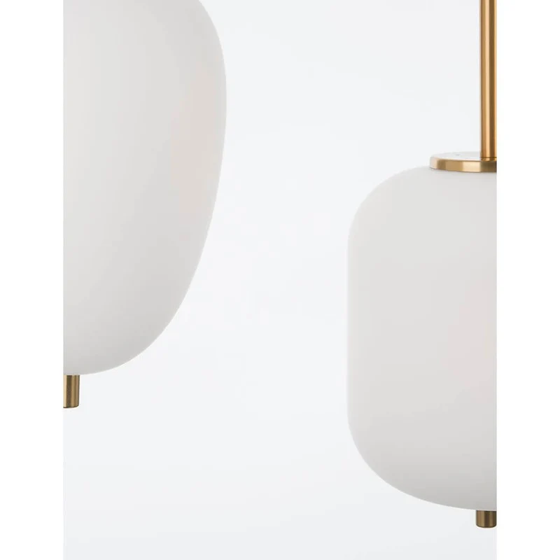 Nova Luce Lato Hängeleuchte 3-flammig Gold, Opal