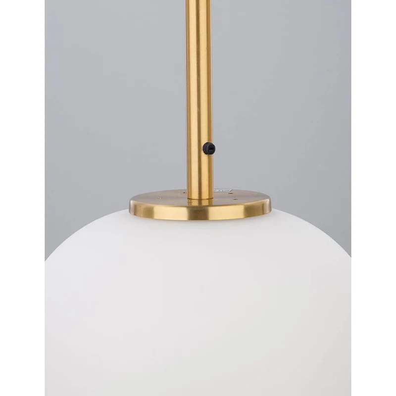 Nova Luce Lato Glas-Hängeleuchte Antik-Gold