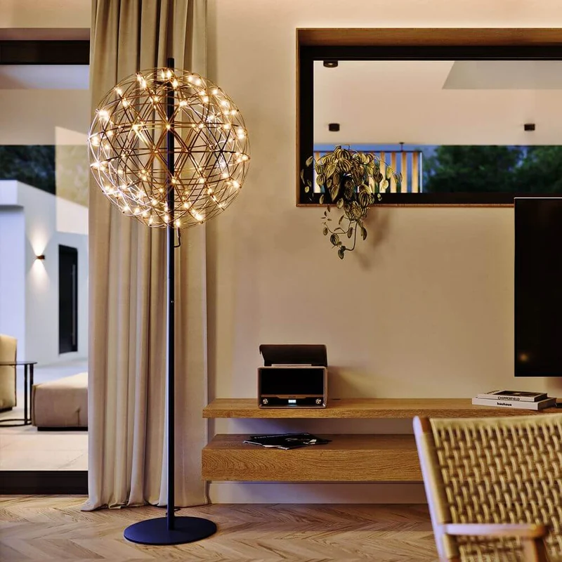 s.luce Atom LED-Stehleuchte aus Metall mit Touchdimmer