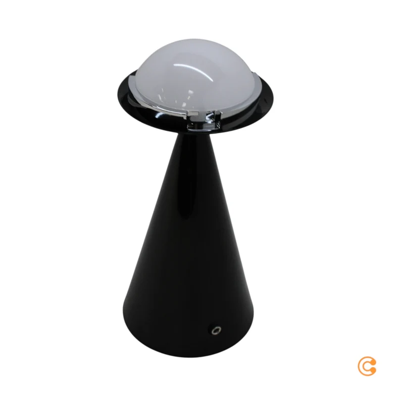 B-Ware Tom Dixon Ersatzteil Basis Fitting LED Tischleuchte Tischlampe Cone Fat Schwarz