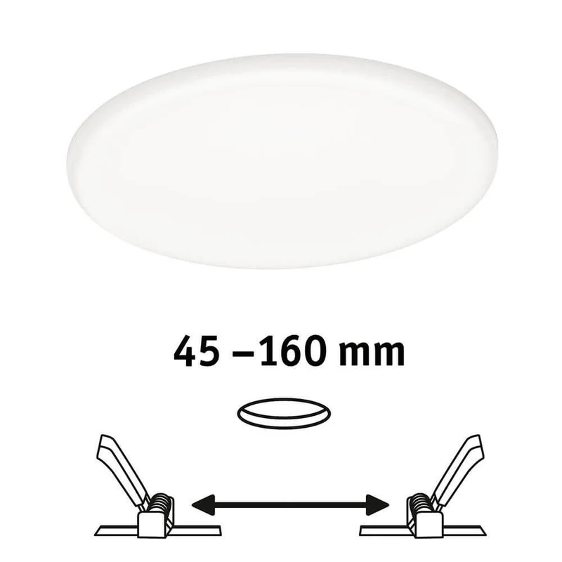 VariFit LED Einbaupanel Veluna Rund Ø 18,5cm Satin