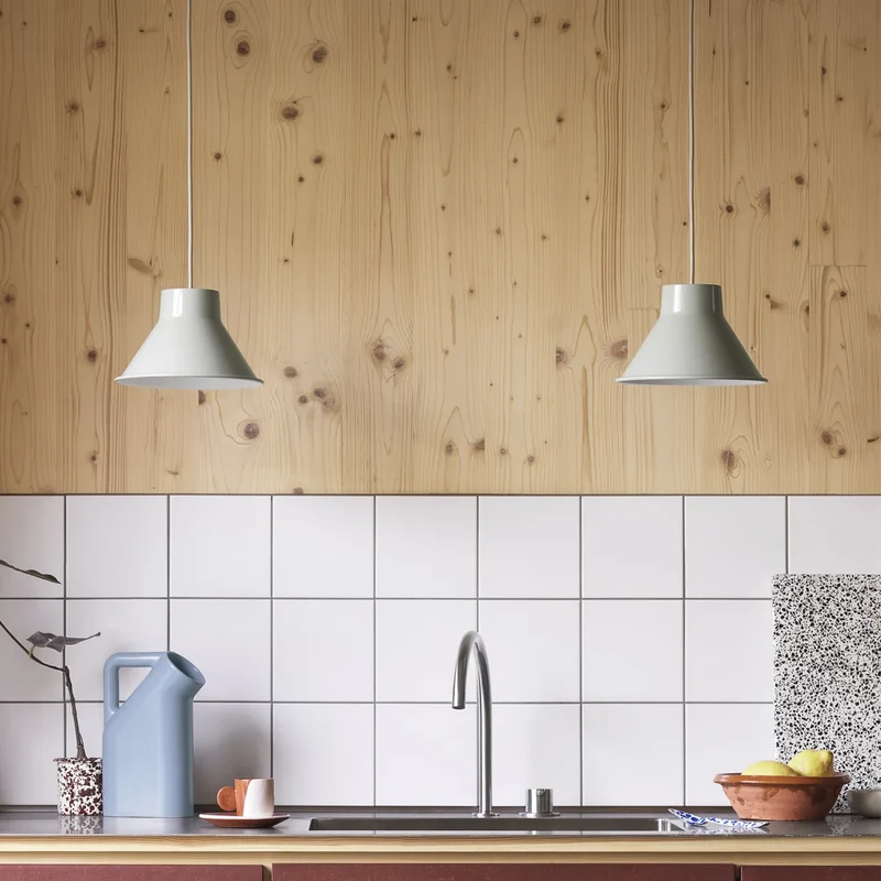 B-Ware Muuto Pendelleuchte Hängelampe LED Lampe grau Wohnzimmer Baldachin