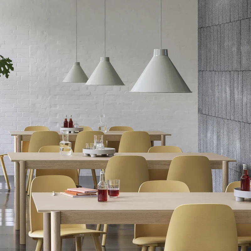 B-Ware Muuto Pendelleuchte Hängelampe LED Lampe grau Wohnzimmer Baldachin