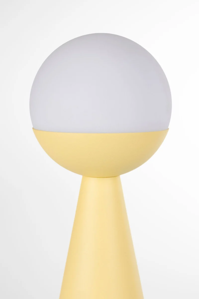 Tischlampe Bello Lemon von Zuiver, kabellos & dimmbar für Balkon