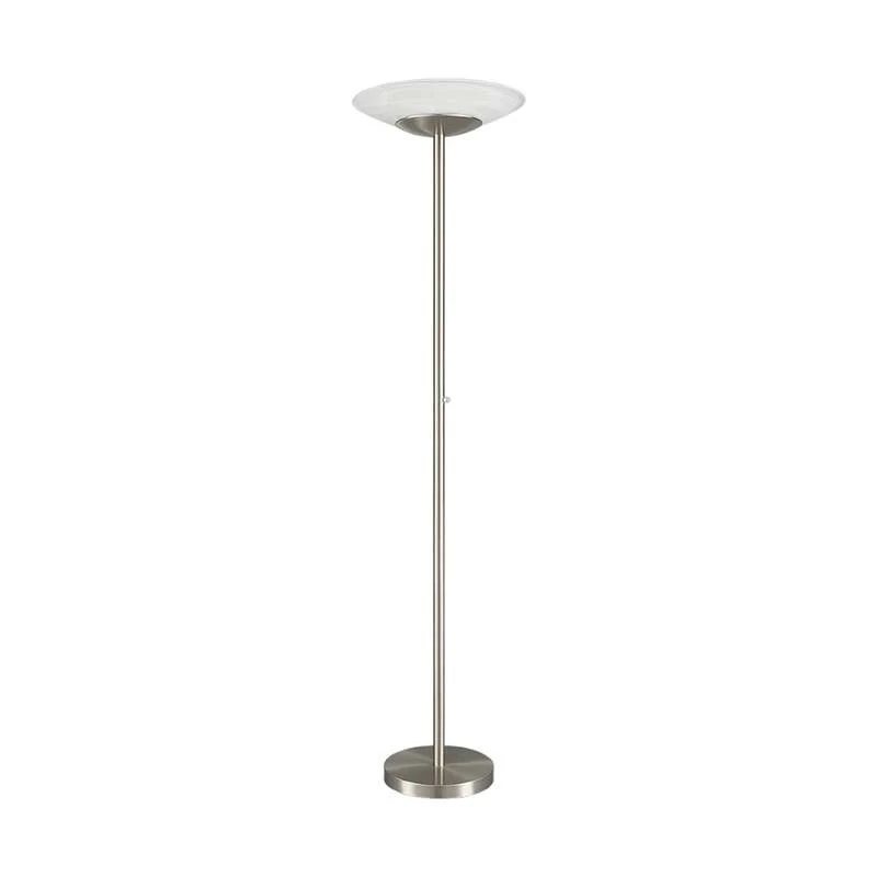 C-Ware Lindby Stehleuchte Deckenfluter LED Ragna Nickel Metall Dimmer dimmbar47