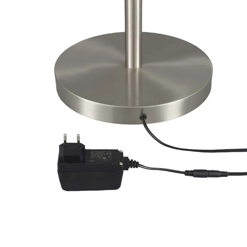 B-Ware Lindby Stehleuchte Deckenfluter LED Ragna Nickel Metall Dimmer dimmbar447