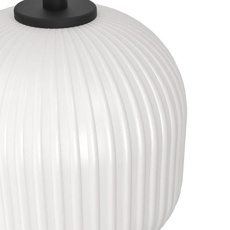 B-Ware Eglo Hängeleuchte Pendelleuchte Mantunalle LED dimmbar schwarz/weiß 120x20cm