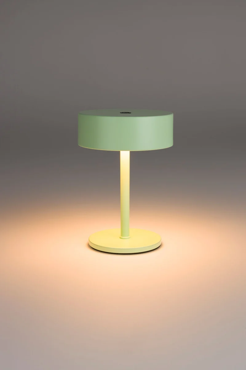 Tischlampe Mini Desert Sage von Zuiver, kabellos mit Touch-Dimmer