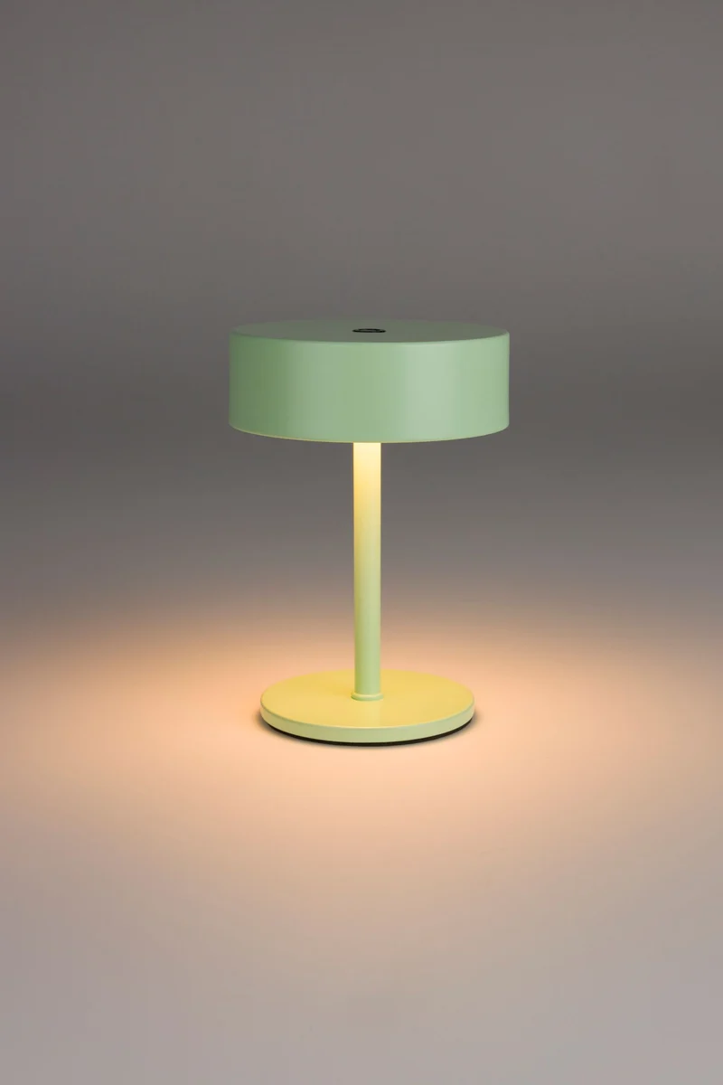 Tischlampe Mini Desert Sage von Zuiver, kabellos mit Touch-Dimmer